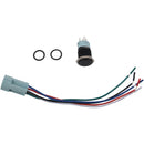 16mm Green On Off LED 12V Latching Push Button Power Switch Waterproof