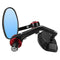 Flexible Motorcycle Aluminum Oval Rear View Mirrors 7/8 inch Handle Bar End