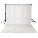 3x5ft Vinyl Photography backdrops White Brick Wall wood floor wedding backg Y5Q8