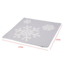 Soft Square Christmas Snowflake Style Cotton Embroidery Throw Pillow Case C A9O1