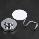 1x Vacuum Stainless Steel Suction Cup Hook,Double Hooks Wall Hook,Bath Towe Q8P4