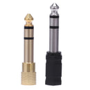 6 Pieces Headphone Adapter 6.35 mm(1/4 inch) Male to 3.5 mm(1/8 inch) Femal