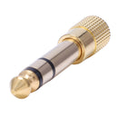 6 Pieces Headphone Adapter 6.35 mm(1/4 inch) Male to 3.5 mm(1/8 inch) Femal
