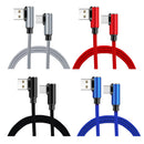Bakeey 2A Type C Double Elbow Fast Charging Data Cable For Huawei P30 Pro Mate 30 Xiaomi Mi9 9Pro S10+ Note 10