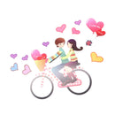 Lovers Bicycle Wall Stickers Walls Walls Removable Wall Stickers Backdrop W M5N1