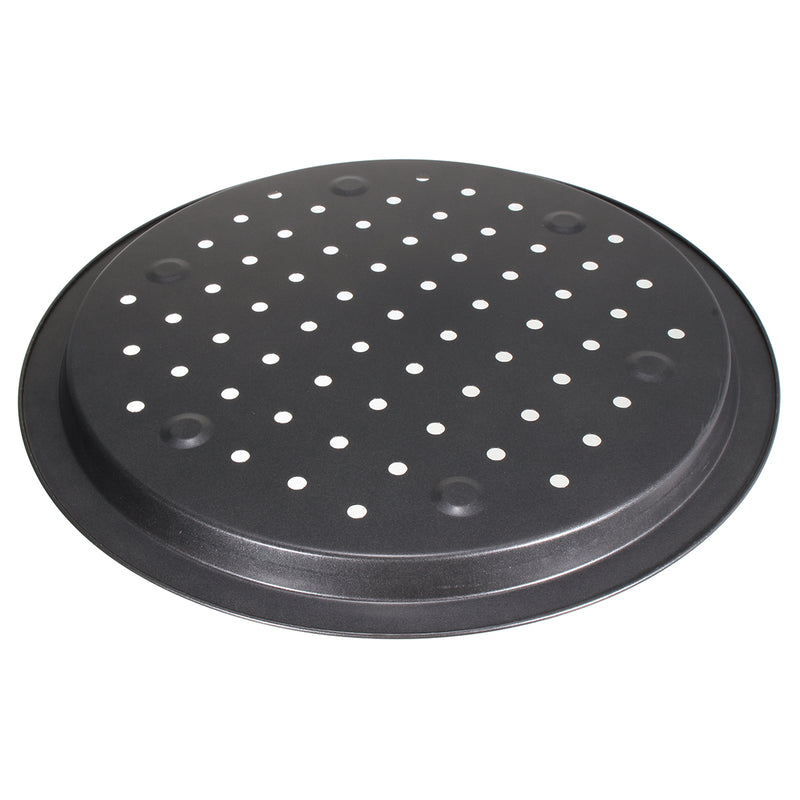 14'' Round Non Stick Carbon Steel Pizza Oven Baking Pans Cake Pie Dish Mold Tray
