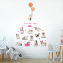 Miico SK7186 Children's Bedroom Decoration Sticker Wall Sticker DIY Stickers Cabinet Stickers