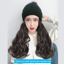 Women Cap Wig Hat Light Curly Long Synthetic Girl Hair Winter