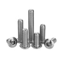 Suleve M5SH6 50Pcs M5 Stainless Steel Hex Socket Button Head Screw Bolt 8-30mm Optional Length