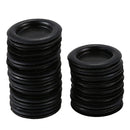 Wire Cable Protective Armature Rubber Grommets 40mm Dia 20PCS Black U8R5