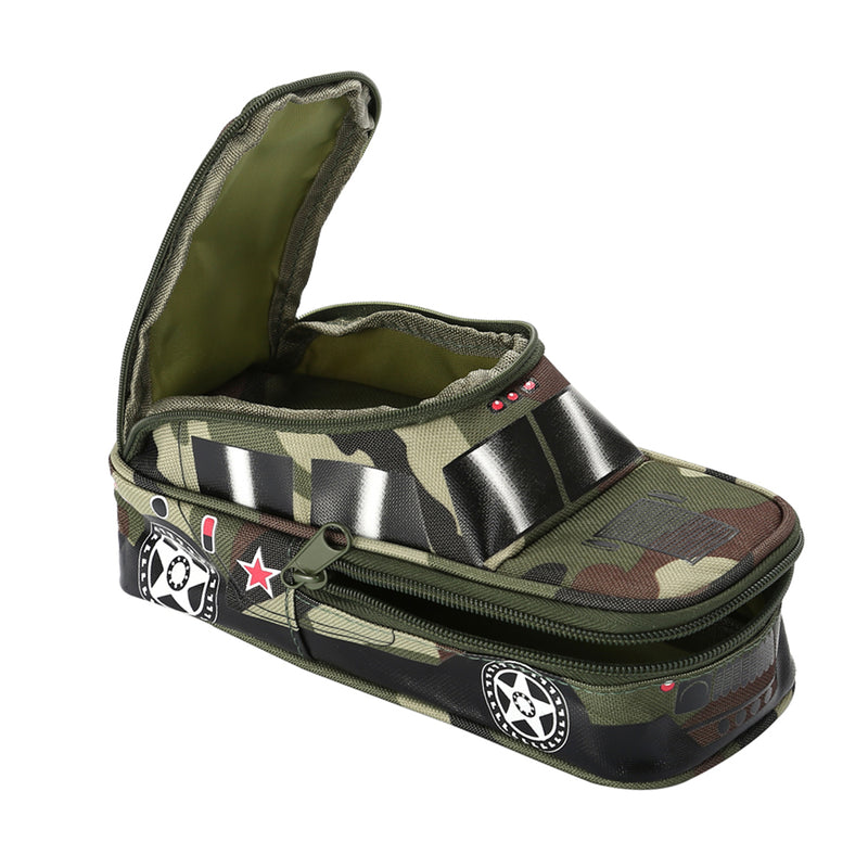 Large Capacity Creative Camouflage Off-road Car Vehicle Shape Stationery Organizer Zipper Pen Pencil Bag Anti-theft Pencil Case