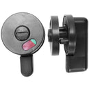 2pcs Public Toilet Door Locking Rotating Red Green Indicator Knob Lock