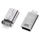 10 pieces Mini USB Type B Male 180 Degree 5 Pin SMD SMT for Soldering Jack  H7V7