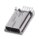 10 pieces Mini USB Type B Male 180 Degree 5 Pin SMD SMT for Soldering Jack  H7V7