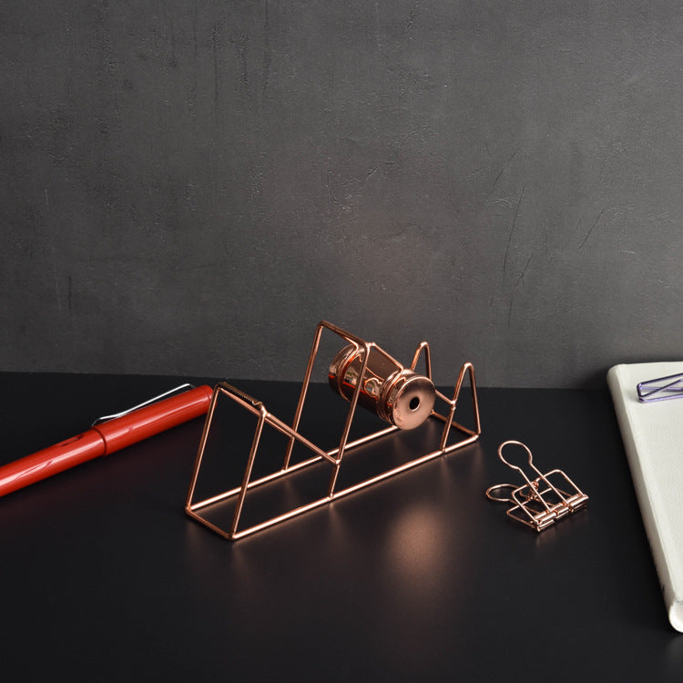 Miwoo MW0114 Hollow Metal Tape Cutter Stationery for School Office Desktop Supplies