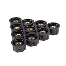 20pcs Adjustable Rotate Button Potentiometer Control Knobs 0-100 Scale Shee