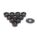 20pcs Adjustable Rotate Button Potentiometer Control Knobs 0-100 Scale Shee