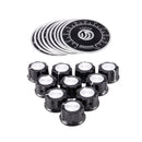 20pcs Adjustable Rotate Button Potentiometer Control Knobs 0-100 Scale Shee