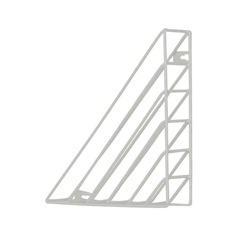 Iron Wall Bookshelf Holder Rack Organizer Craft Magazine Storage Home Decoration