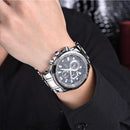 LONGBO 80135 Military Style Men Quartz Watch Luxury Stainless Steel Wristwatch