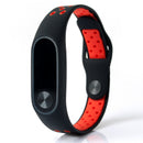 Bakeey Replacement Double Color Silicone Strap Smart Wristband Bracelet for Xiaomi M iband 2