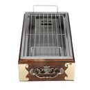 Portable Stainless Steel Wood BBQ Grill Barbecue Cooking Household BBQ Stove
