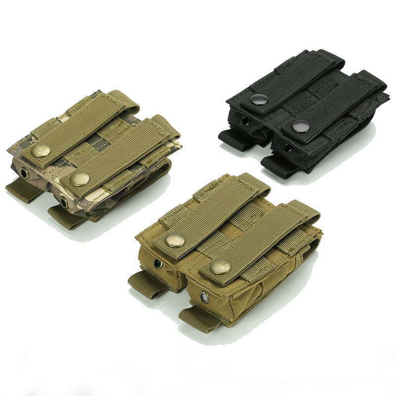 Tactical Double Mag Pouch Molle Quick Access Ammo Clip Pistol Accessories Magazine Holder Bag For Belt