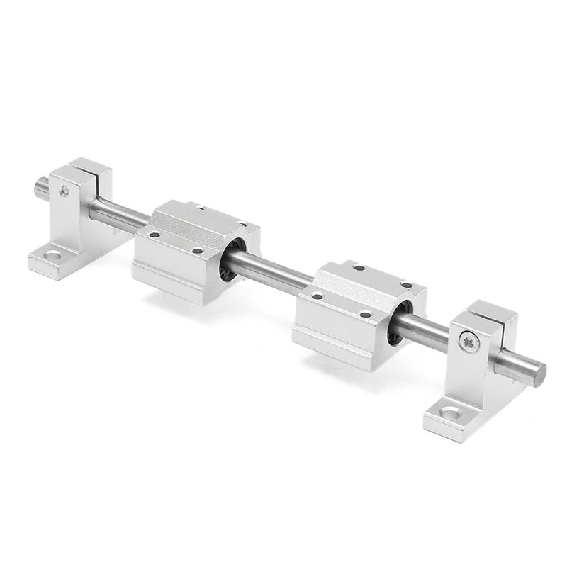 200mm Linear Rail Shaft Rod with Bearing Guide Support and SCS8UU Bearing Block CNC Parts