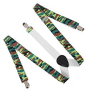 Army Green - Funky Trendy Men Suspender Braces Q7U3