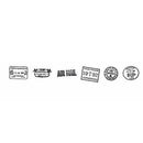 6 Pcs Travel Commemorative Postmark Stamp Six Combinations Journey Stamp Sc C4O3