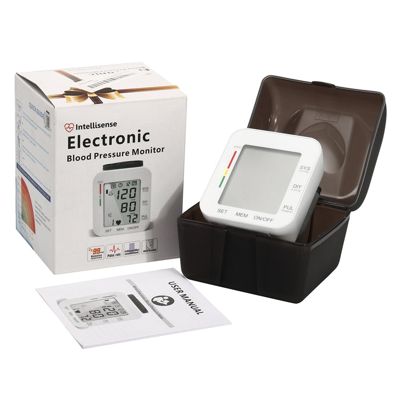 Automatic Digital Wrist Cuff Blood Pressure Monitor BP Machine Home Measurement