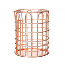 Modern Simple Creative Round Hollow Metal Pen Holder Hollow Mesh Pen Cup Multifunctional Desktop Stationery Pens Pencils Storage Iron Pencil Case