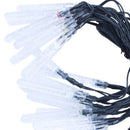 Waterproof 4.8M 20 LEDs Light Garland Stalactite Ice Winter Energy Solar fo C7H8