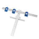 Drillpro Aluminum Aolly Inch/mm Cabinet Hardware Jig for Handles and Knobs Door Drawer Guide Jig