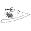Brooch Alloy Scarf Clip Pin Women Jewelry Allah Evil Eye Islam 43.5 cm