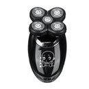 5 Head Electric Shaver Razor Bald Head Shaver Waterproof USB Rechargeable Beard Trimmer Grooming Kit With Brush