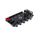 SATA Fan Hub 4pin PWM Hub PC Fan Large 4P Power Supply Splitter Adapter E4Y2