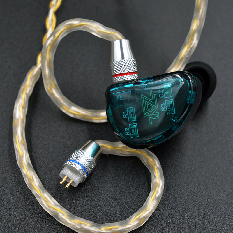 KZ Earphone Gold Silver Mixed Plated Upgrade Cable Headphones Wire for ZSN ZS10 Pro AS10 AS06 ZST ES4 ZSN Pro BA10