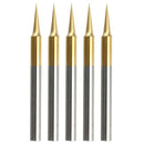 5pcs 15 Degree 0.1mm Tungsten steel PCB Engraving CNC Bit Router Tool A1F3