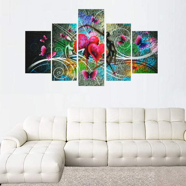 Frameless Canvas Print Abstract Dancing Lovers Modern Wall Art Picture Home Decor