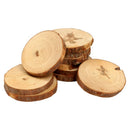 10PCS Natural Tree Round Wood Log Slice For Wedding Centerpiece Bark Table  F1V4