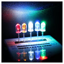 300pcs 3mm/5mm Light Emitting Diode LED Lamp Assorted Kit White Red Green B E9Q3