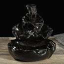 Ceramic Backflow Incense Cone Burner Feng Shui Censer Holder Water Stream Home Fragrant Furnace