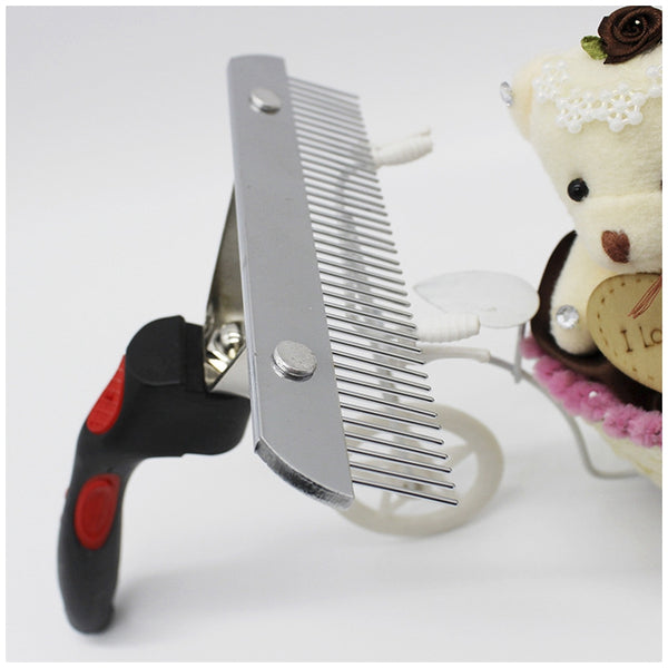 Pet Comb Extra-Large Rake Comb Grooming Brush Deshedding Tool Beauty Comb F