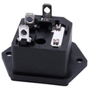 2IEC 320 C14 Male Type Plug Screw Panel Connector w Fuse Holder