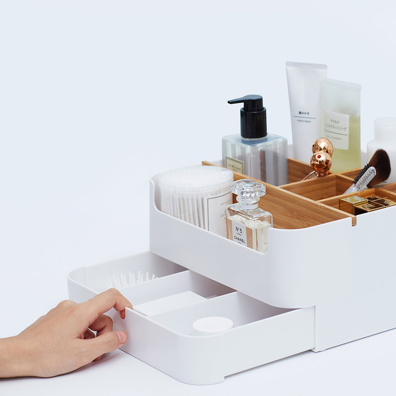 CHENGSHE Multi-functional Desktop Storage Box Organizer Bamboo Cosmetic Storage Display Drawer Box from Xiaomi Youpin