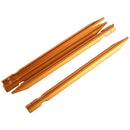 4x Ultra Lightweight 9 inch tent pegs stakes 23cm Aluminum CMP0461 N3Y7