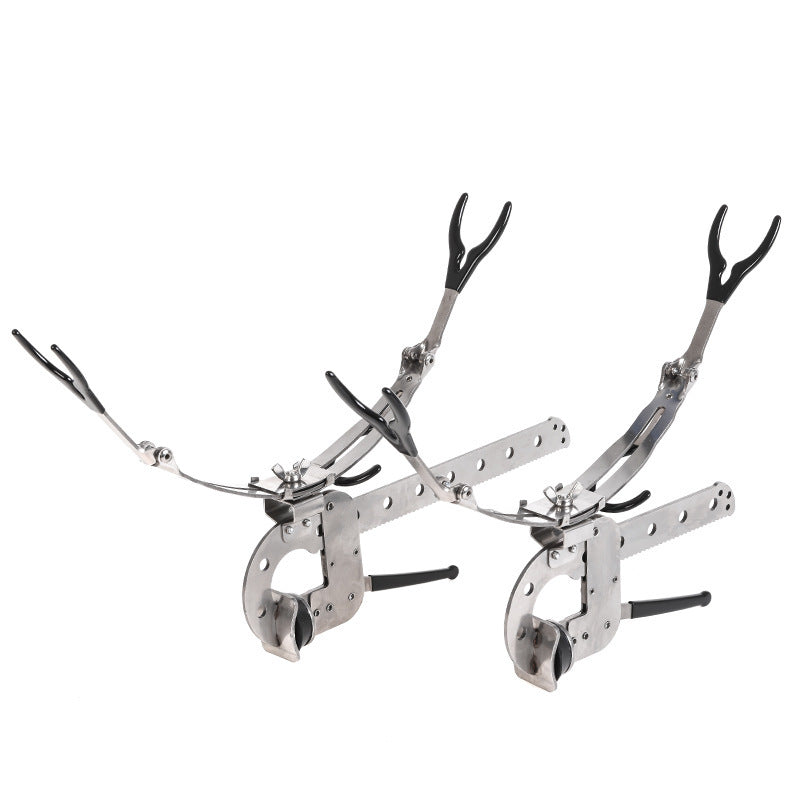 LEO Stainless Steel Fishing Rod Rest Racks Folding Fishing Pole Holder Fishing Support Stand Fishing Tool