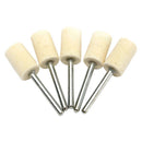 25Pcs set 1/8 inch Felt Polishing Buffing Points Mounted Imitation Wool For D3R3