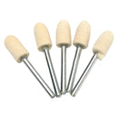 25Pcs set 1/8 inch Felt Polishing Buffing Points Mounted Imitation Wool For D3R3